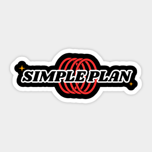 Simple Plan // Ring Sticker